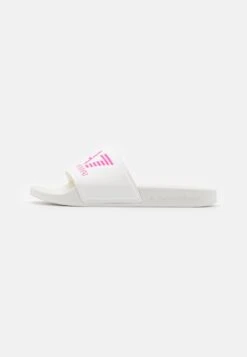 EA7 Emporio Armani VISIBILITY UNISEX - Pantolette Flach - White/pink Fluo