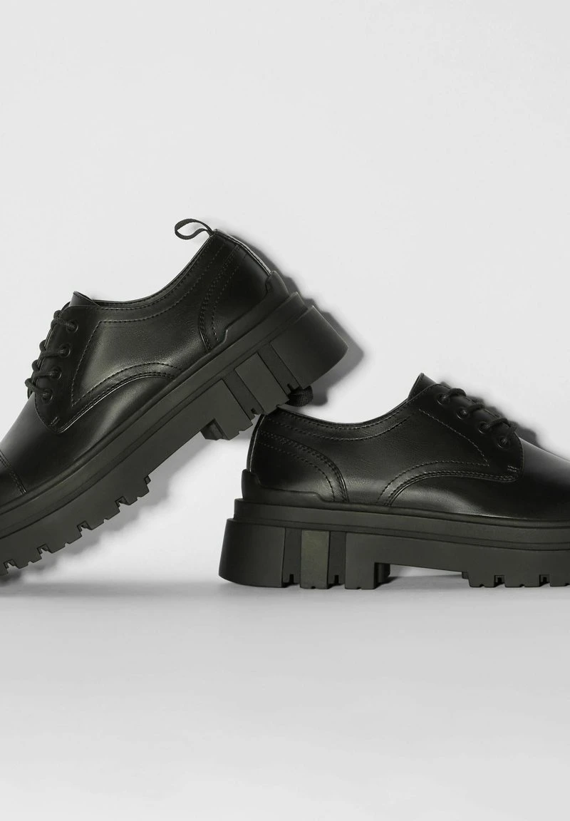 BERSHKA TRACK - Schnürer - Black – Bild 5