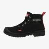 Palladium PAMPA DARE FLANNEL - Schnürstiefelette - All Black