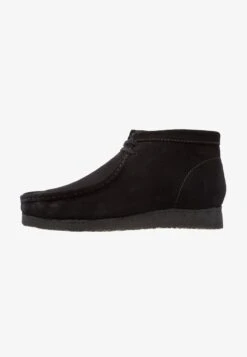 Clarks Originals WALLABEE - Sportlicher Schnürer - Black