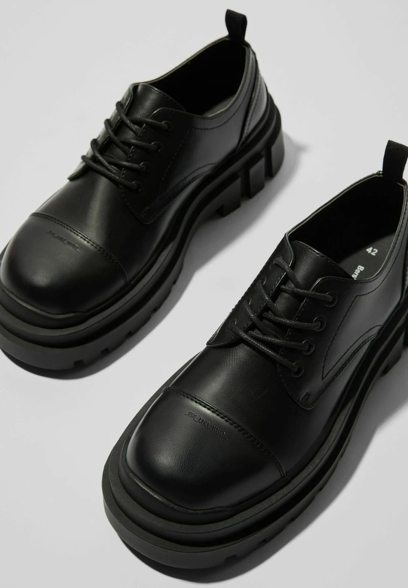 BERSHKA TRACK - Schnürer - Black – Bild 4