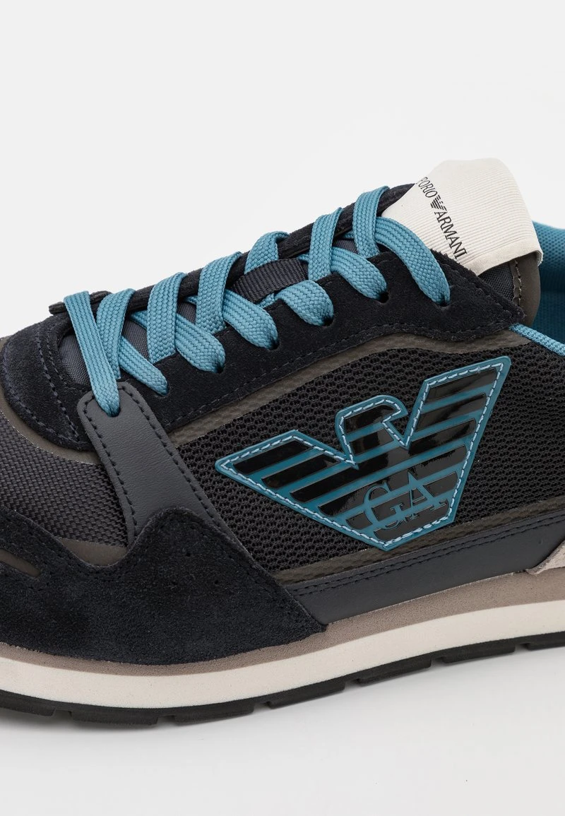 Emporio Armani Sneaker Low - Navy/gunmetal/silver – Bild 6
