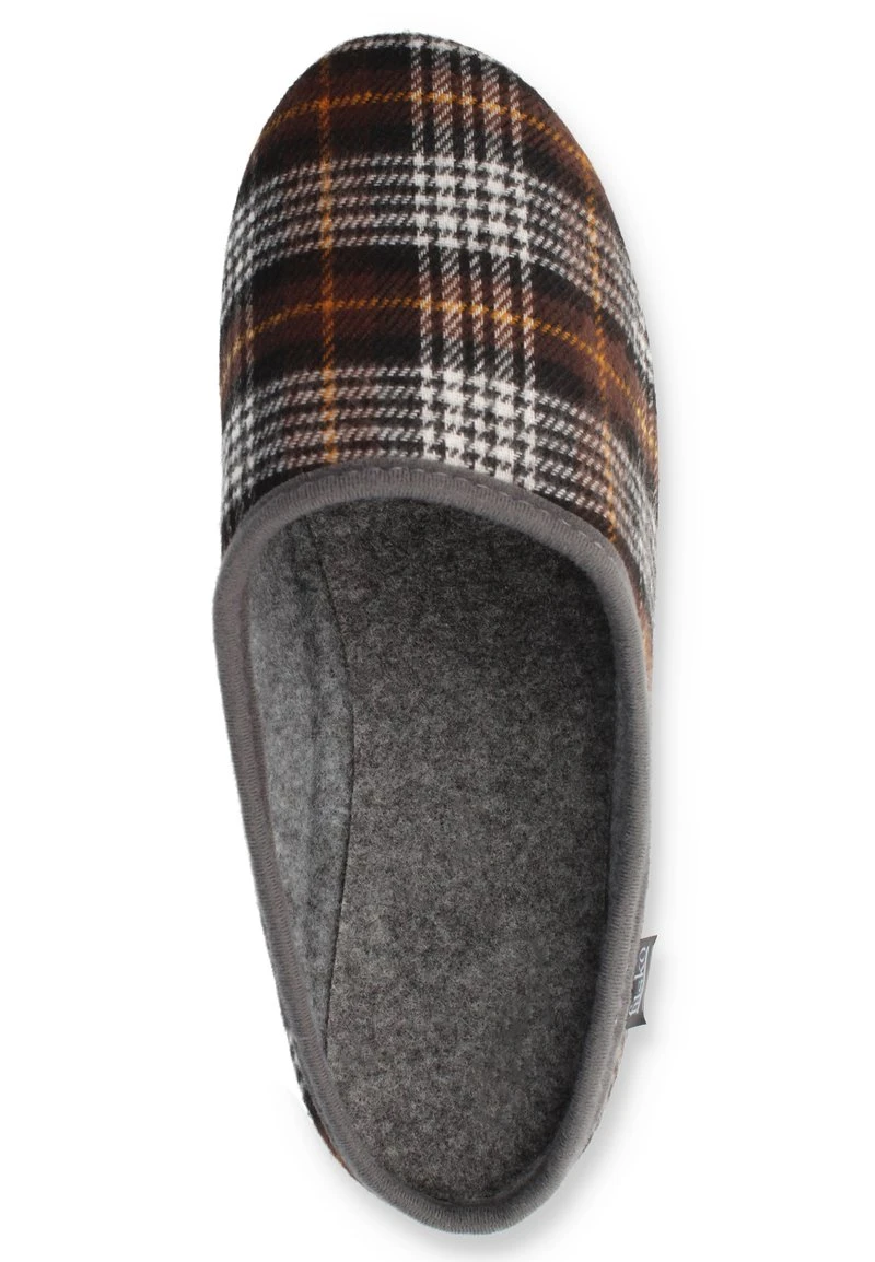 KLASSIKER - Hausschuh - Braun Kariert – Bild 3