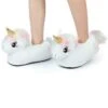 PLÜSCH-TIER-PANTOFFELN - Hausschuh - Mia Das Einhorn Weiß