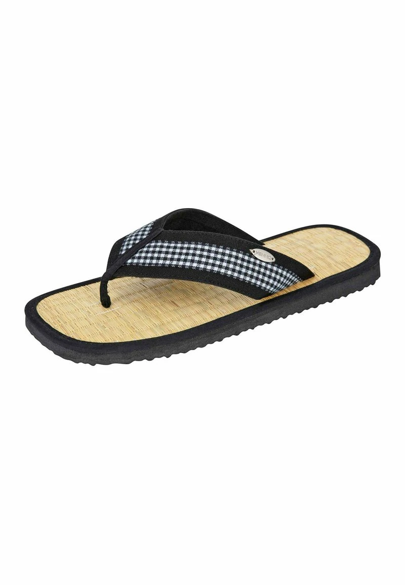 VISTA - Zehentrenner - Schwarz Kariert – Bild 5