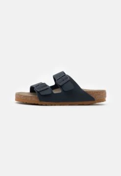 Birkenstock ARIZONA SOFT FOOTBED - Pantolette Flach - Midnight