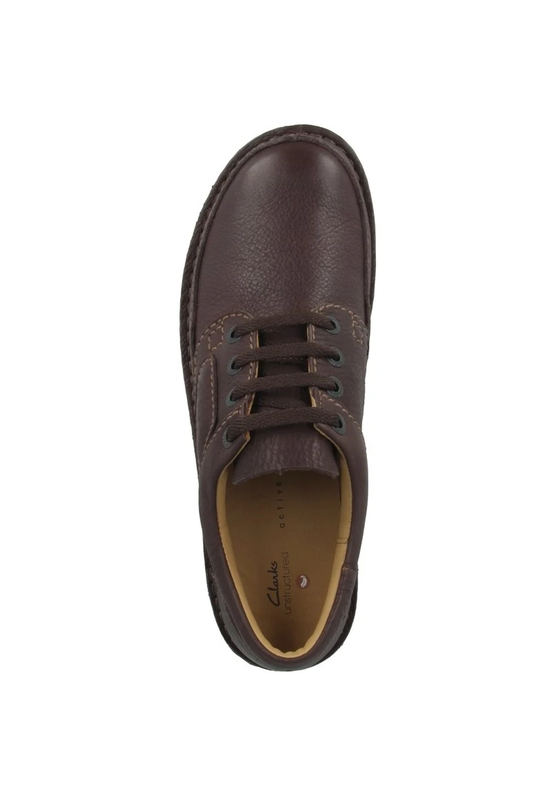 Clarks NATURE II - Sportlicher Schnürer - Brown Leather (26142038) – Bild 2