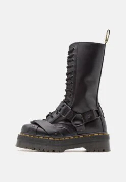 Dr. Martens 1914 QUAD HARNESS UNISEX - Schnürstiefel - Black Paris