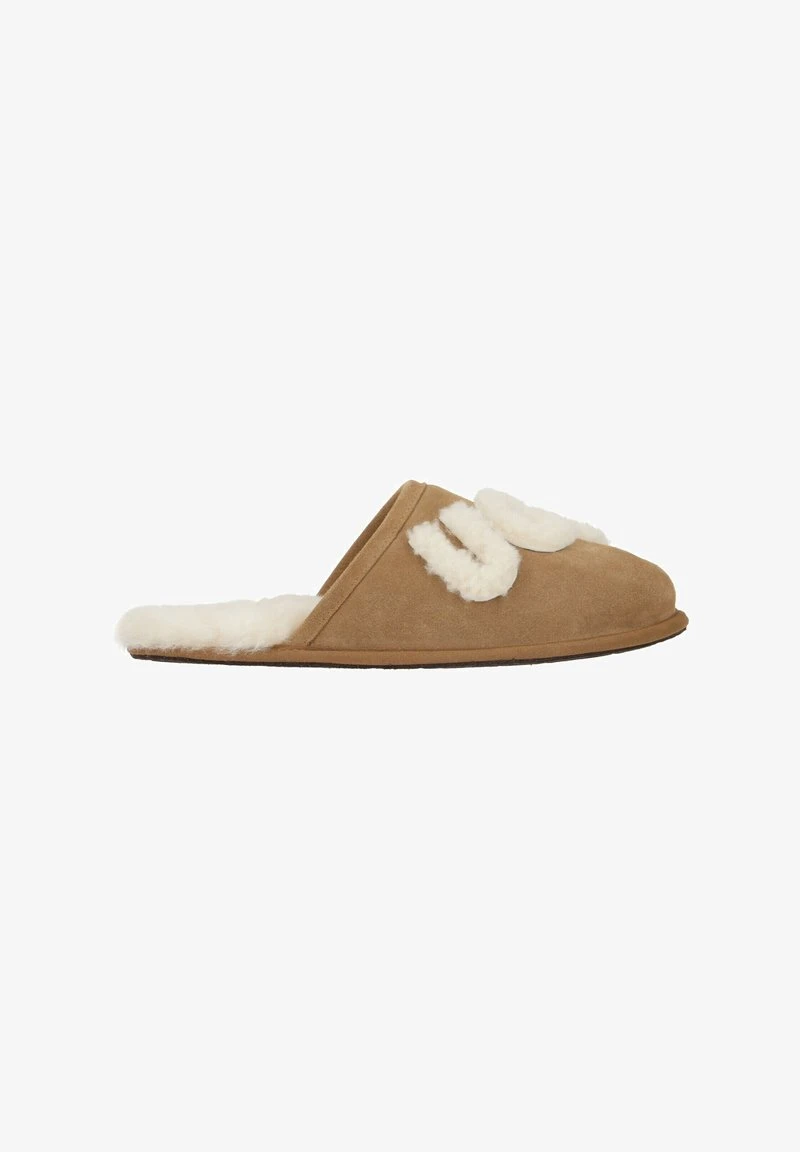 Ugg SCUFF LOGO CHE - Hausschuh - Hallbraun Beige