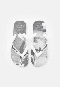 Havaianas HYPE - Bade-Zehentrenner - White/black