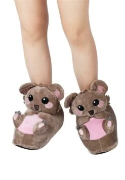 PLÜSCH-TIER-PANTOFFELN - Hausschuh - Hugo Der Koala Grau