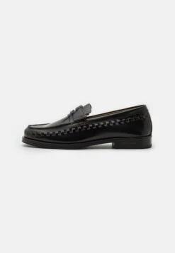 AllSaints SAMMY HIGH SHINE LOAFER - Slipper - Black