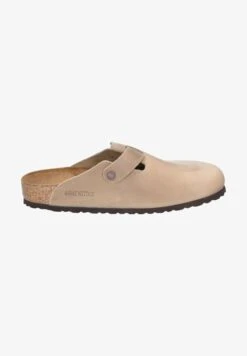 Birkenstock Pantolette Flach - Beige